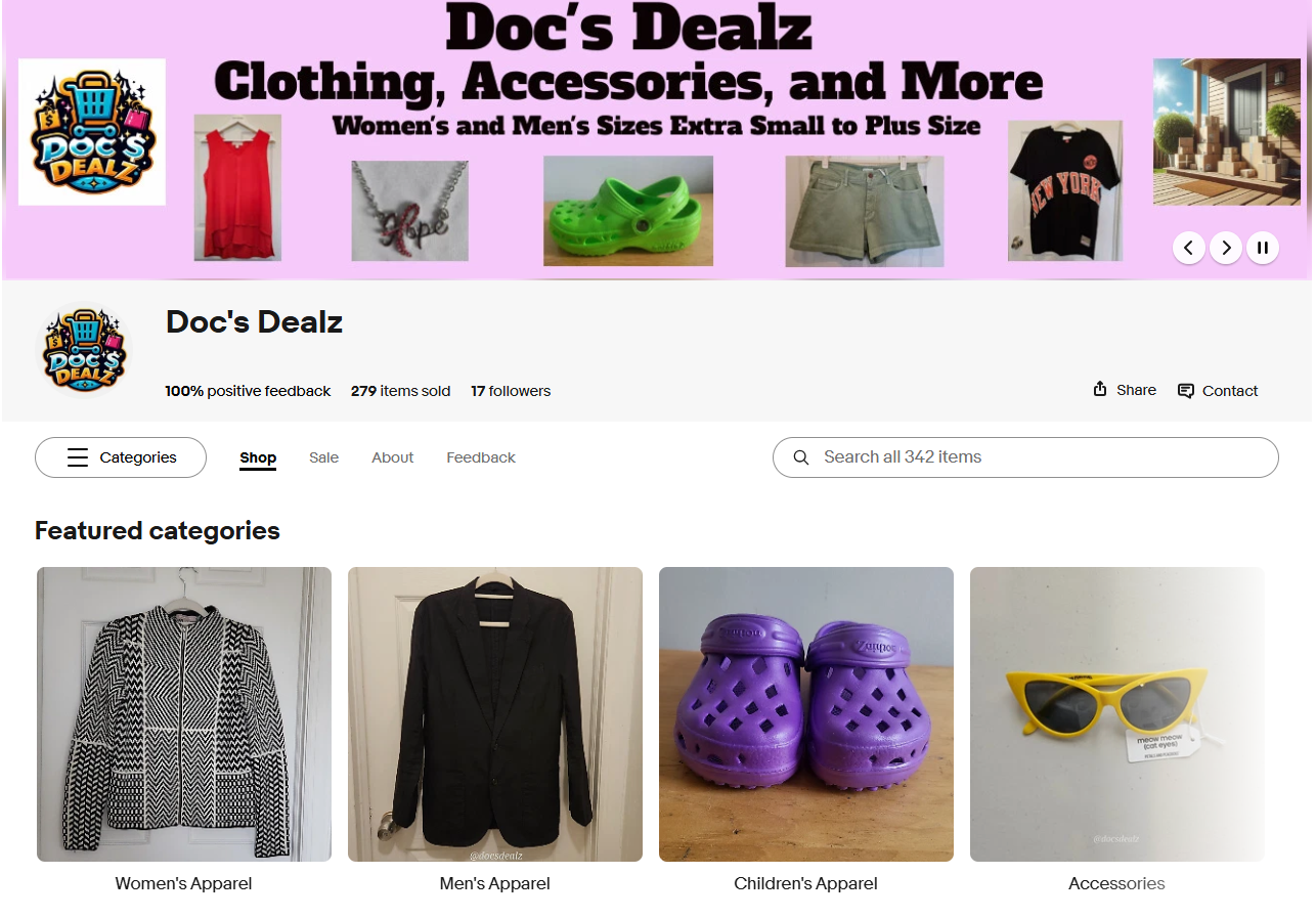 Online Reselling – Doc’s Deals on eBay, Poshmark, and Mercari